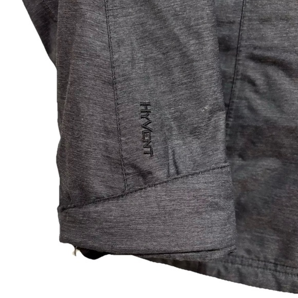 Women's North Face Hyvent Hooded Winter Jacket Charcoal Gray Size Small - Picture 10 of 11
